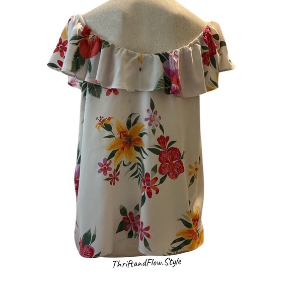 OLD NAVY | OFF SHOULDER | TROPICAL | SIZE M | - Picture 3 of 4